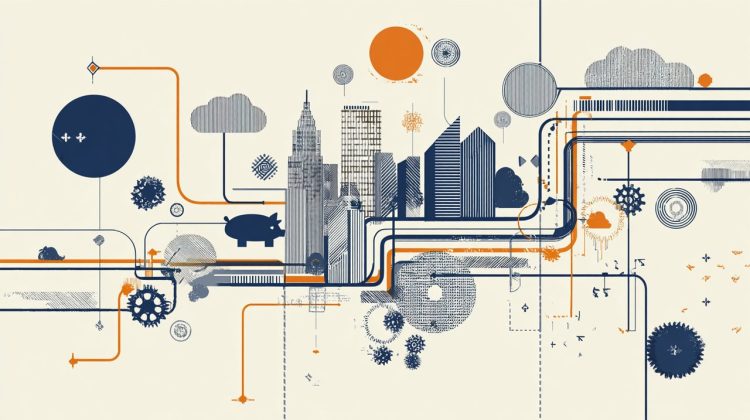 Illustration of complex factors like finance, urban life, and priorities intersecting to influence mobility choices.