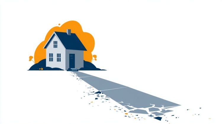 An illustration representing a smart home investment decision.