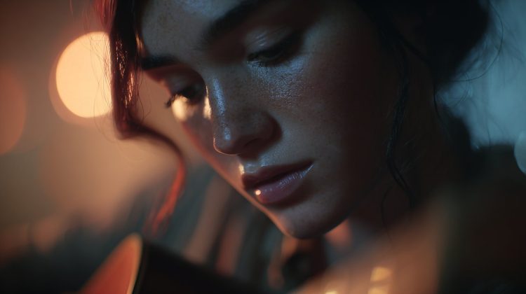 A person in a state of deep focus and concentration, symbolizing flow.